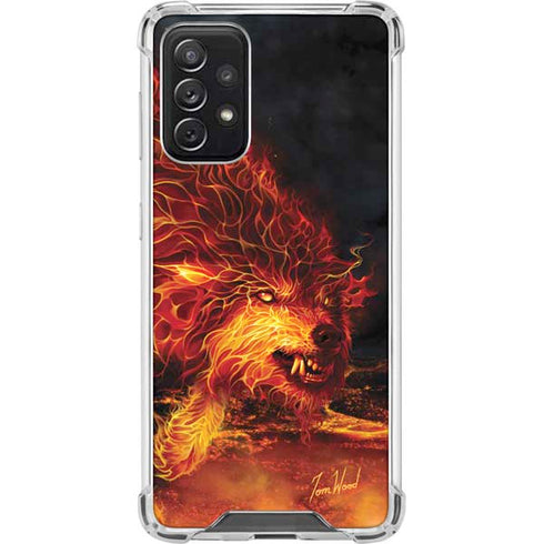 Tom Wood Fire Stalker Wolf Galaxy A72 5G Clear Case